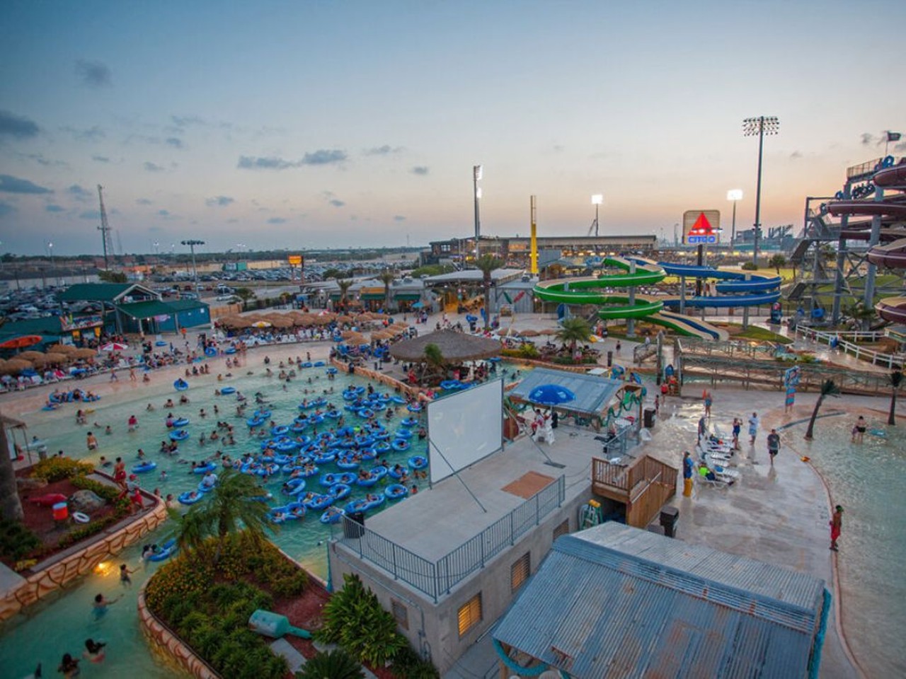 Hurricane Alley Waterpark
702 E. Port Ave., Corpus Christi, (361) 883-9283, hurricanealleycc.com
Head to the coast and you’ll be able to have loads of water fun without actually visiting the beach (if you care about that sort of thing). The park’s wave pool, lazy river, slides and thrill rides will have you forgetting that you’re not actually in the ocean, you’ll be having that much fun.
