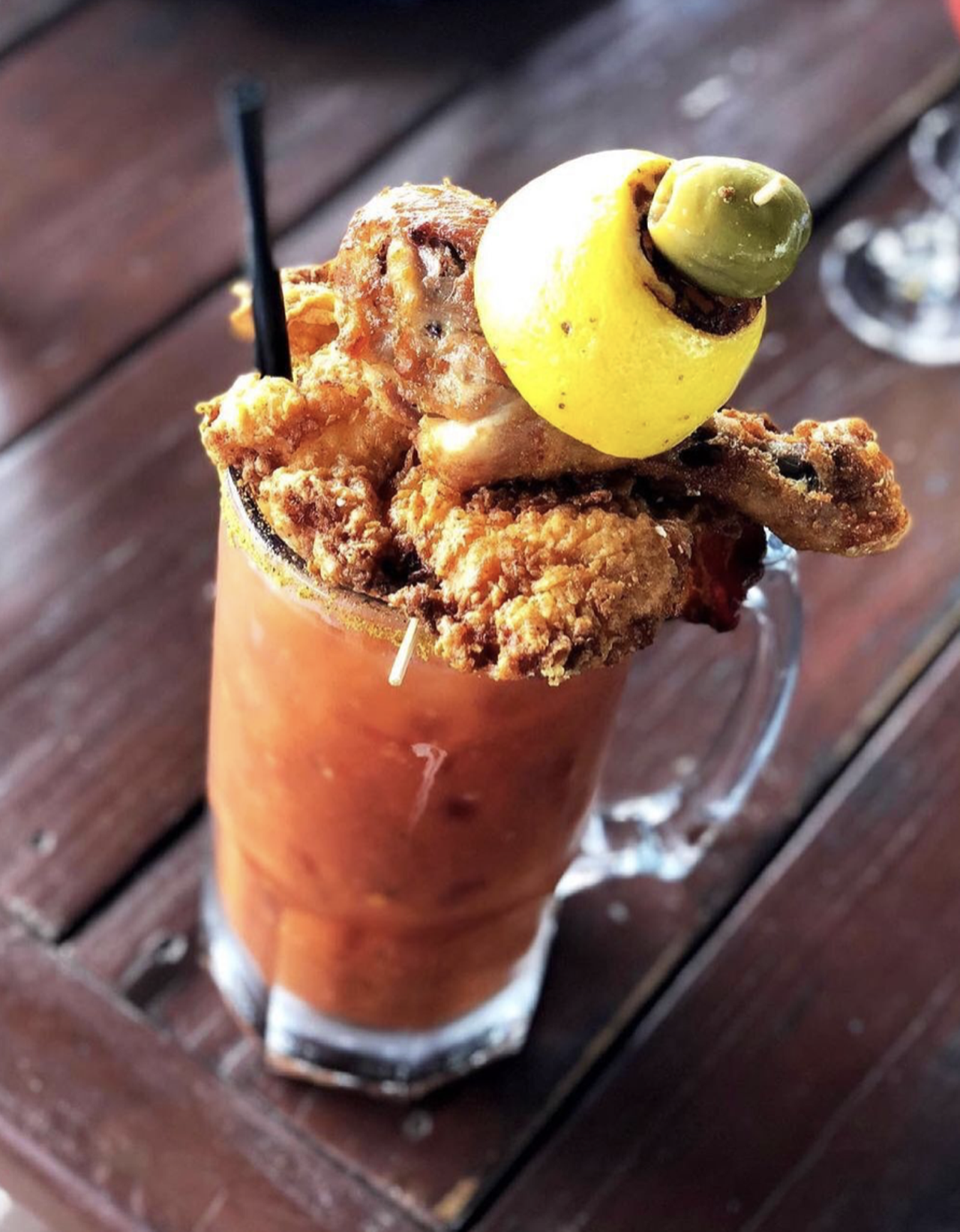Max's Wine Dive
340 E Basse Rd Ste 101 Ste 101, (210) 444-9547, maxswinedive.com
If we told you that getting jalapeño buttermilk fried chicken as a garnish to your Bloody Mary was an option, would you need any more convincing? Didn’t think so. Give it a shot at Max’s weekend brunch.  
Photo via Instagram / maxswinedive