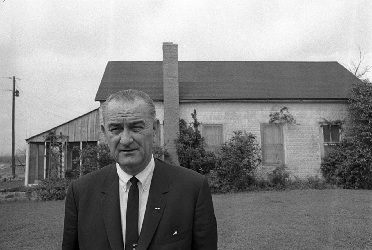 Lyndon Baines Johnson
Born in a farmhouse near Stonewall in 1908, Lyndon Baines Johnson had his eye on the presidency basically since birth. Well, maybe not, but he was elected class president in 11th grade and participated in debate and public speaking in school. From there, he decided not to take what were considered the college entrance exams at the time and instead went to California to work at his brother’s law practice. When he returned to Texas, he would go from odd-job laborer to college graduate and on to the road to politics. While president, he worked to pass the Civil Rights Bill, to give federal funding for public education, and Economic Opportunities Act. He is buried on his family ranch in Stonewall, but one of his most famous memorials is the LBJ Space Center, which was named in his honor. 
Photo by Yoichi Okamoto via Facebook / Lyndon Baines Johnson Library and Museum