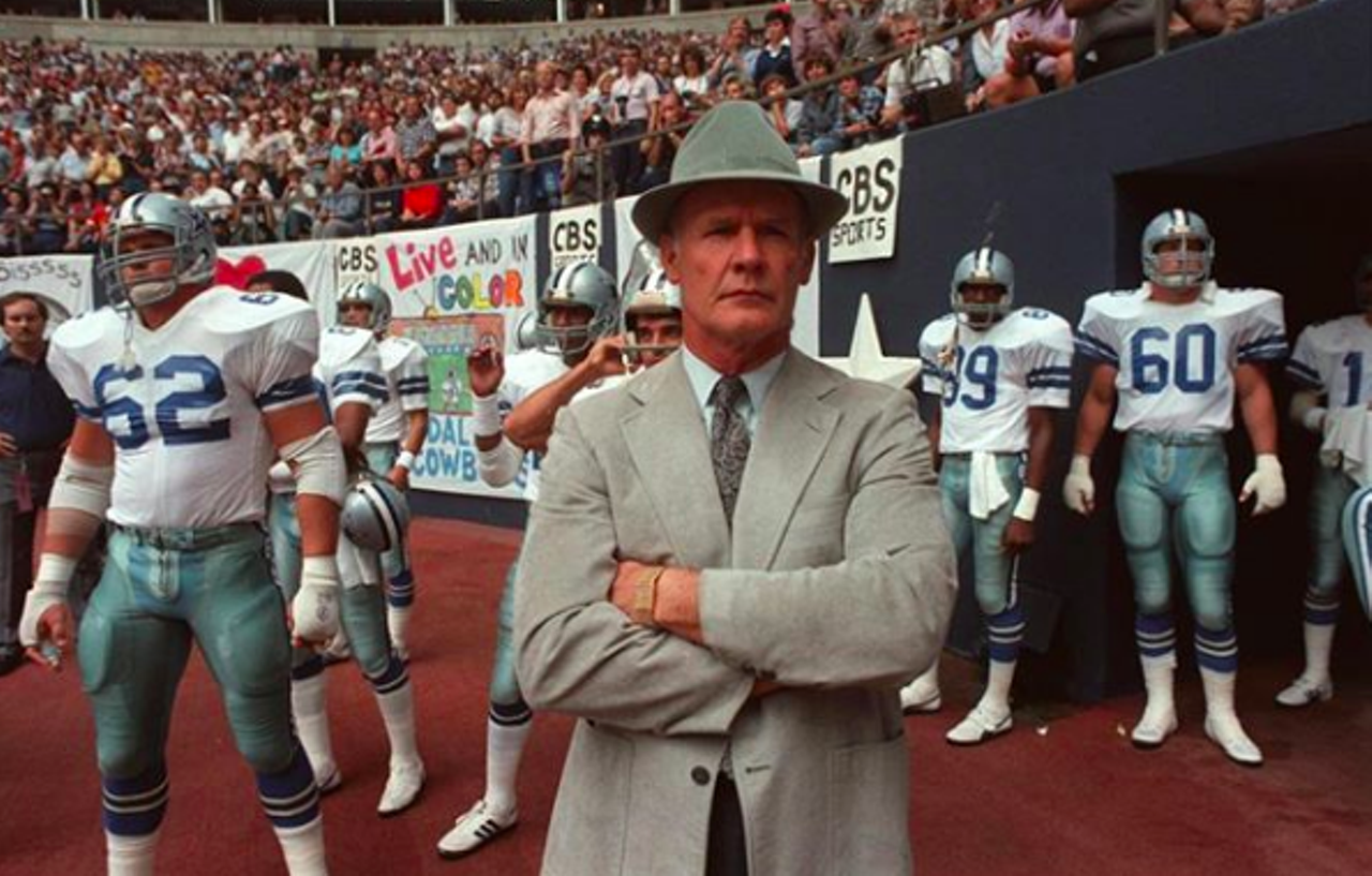 Tom Landry
Even non-sportsers know who Tom Landry is. He began his early life pretty typically for an American teen by playing football and going to college, but had to quit after a semester because of World War II. After graduating with his bachelor’s degree, he played football for New York. He then became a coach for the team, and soon moved on to what would be his claim to fame: being the first head coach of the Dallas Cowboys, and holding that title for 29 seasons until he was fired when Jerry Jones bought the team in 1989. Thankfully good ol’ Tom, who was born in Mission, Texas, stayed true to the Lone Star State ‘til the end. He’s buried at Sparkman Hillcrest Memorial Park in Dallas.
Photo via Instagram / thegridirongod