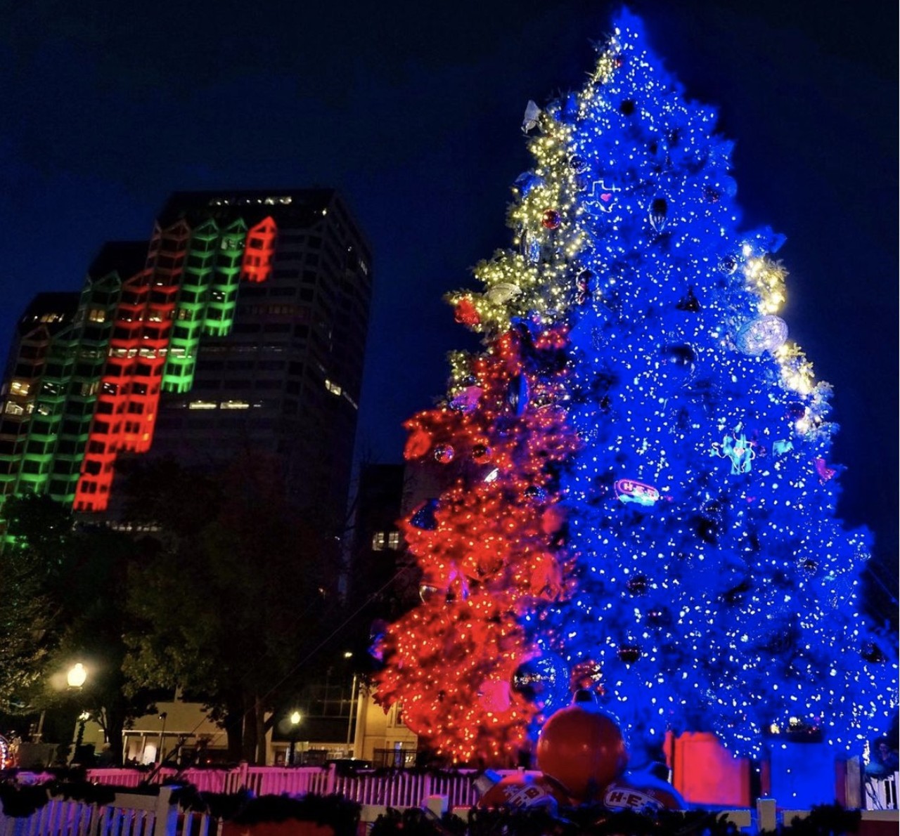 Watch the tree lighting at Travis Park
Yes, some folks were upset when this decades-old tradition moved from Alamo Plaza to Travis Park, but that doesn't make it any less festive — or the 50-foot tree any less breathtaking. 
Photo via Instagram / bpiernik