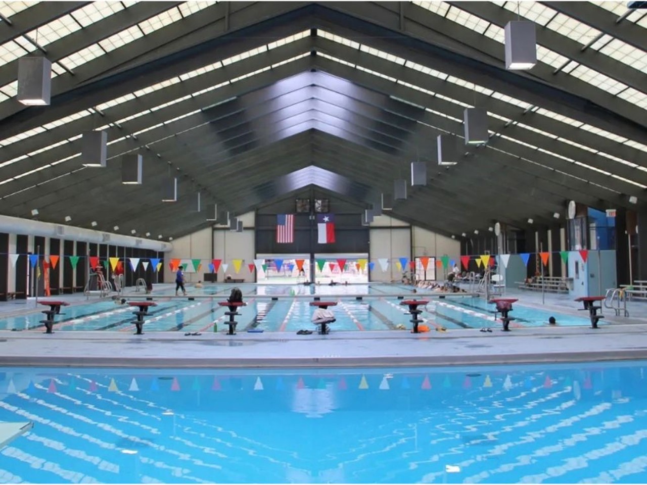 Take an indoor swim at San Antonio Natatorium
1420 W. Cesar E. Chavez Blvd., sanantonio.gov
If it’s too hot for you to consider going to an outdoor water feature, you can swim at the  San Antonio Natatorium's indoor facility. It's the best of both worlds!