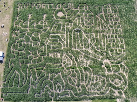 Rocky Creek Maze
784 Co Road 251, Moulton, (361) 287-2828, rockycreekmaze.com
During Rocky Creek's fall season, which starts Sept. 30, you can explore their annual 8-acre corn maze. In addition to the regular maze, Rocky Creek dares visitors to try to navigate its spooky Haunted Trail corn maze on Fridays and Saturdays from Oct. 7-29. After halloween, those looking for a fun fall experience can still visit and enjoy the remainder of the season, which runs through November 20 this year. 
Photo via Facebook / Rocky Creek Maze