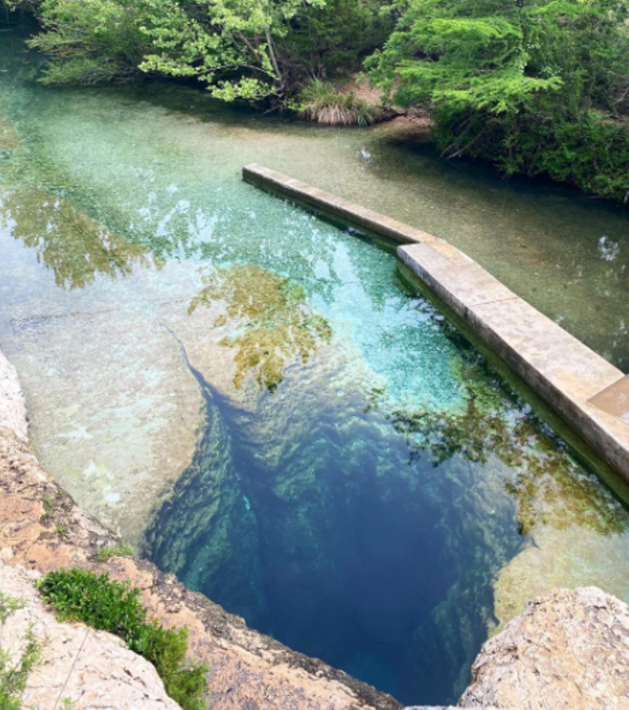 Jacob’s Well
1699 Mt. Sharp Road, Wimberley, (512) 214-4593, co.hays.tx.us
Secluded and small, the crystal clear waters of Jacob's Well makes for a serene swimming experience. Reservations are required to swim and recommended to be made a few weeks in advance.
Photo via Instagram / kaylashults