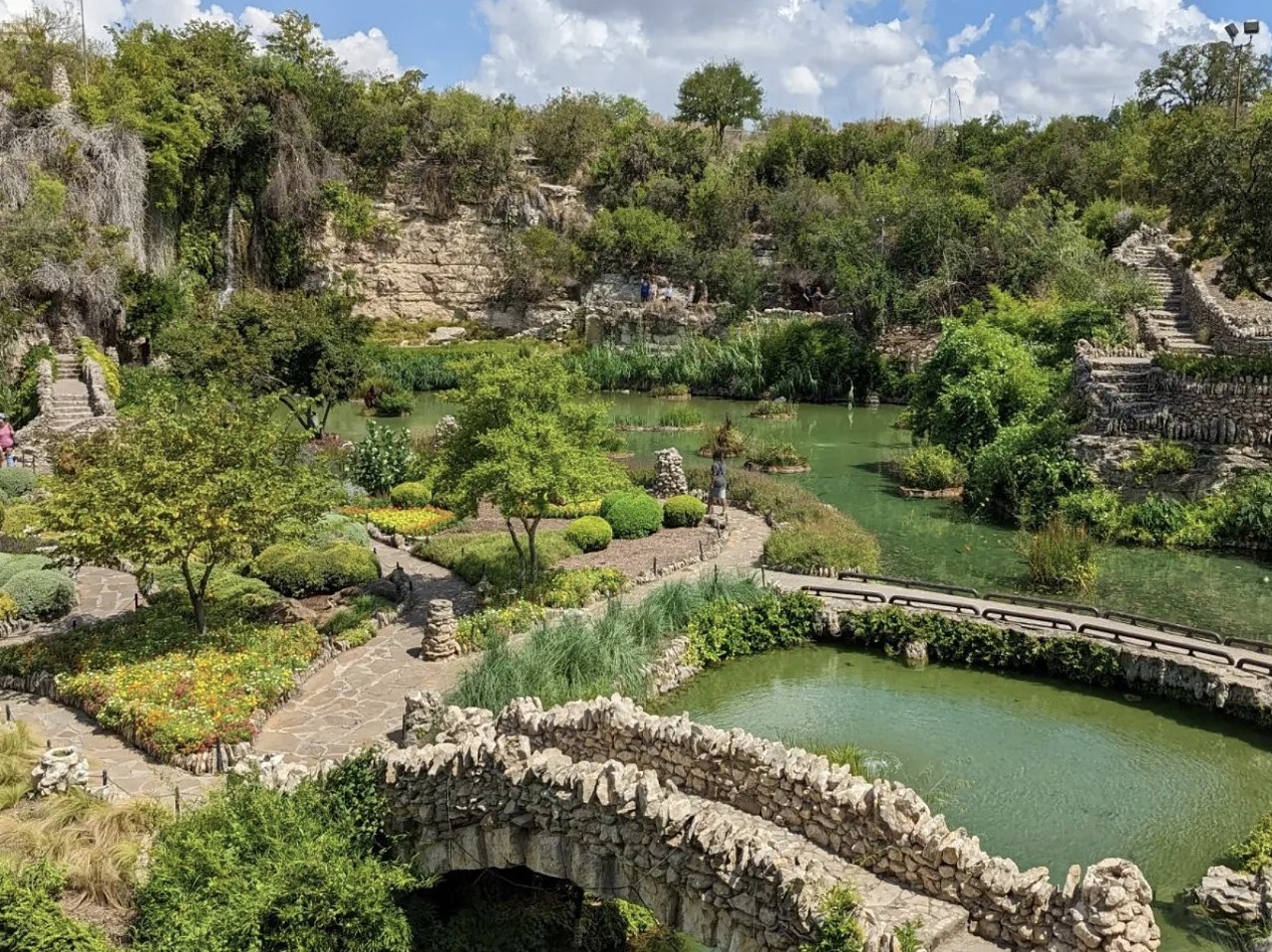 Japanese Tea Garden
3853 N St Mary's St., sanantonio.gov
The historic Japanese Tea Garden was built in a former quarry and features elaborate pathways and carefully cultivated landscaping, stone bridges and waterways filled with koi. The garden is also starting to host unforgettable concerts in its breathtaking setting.