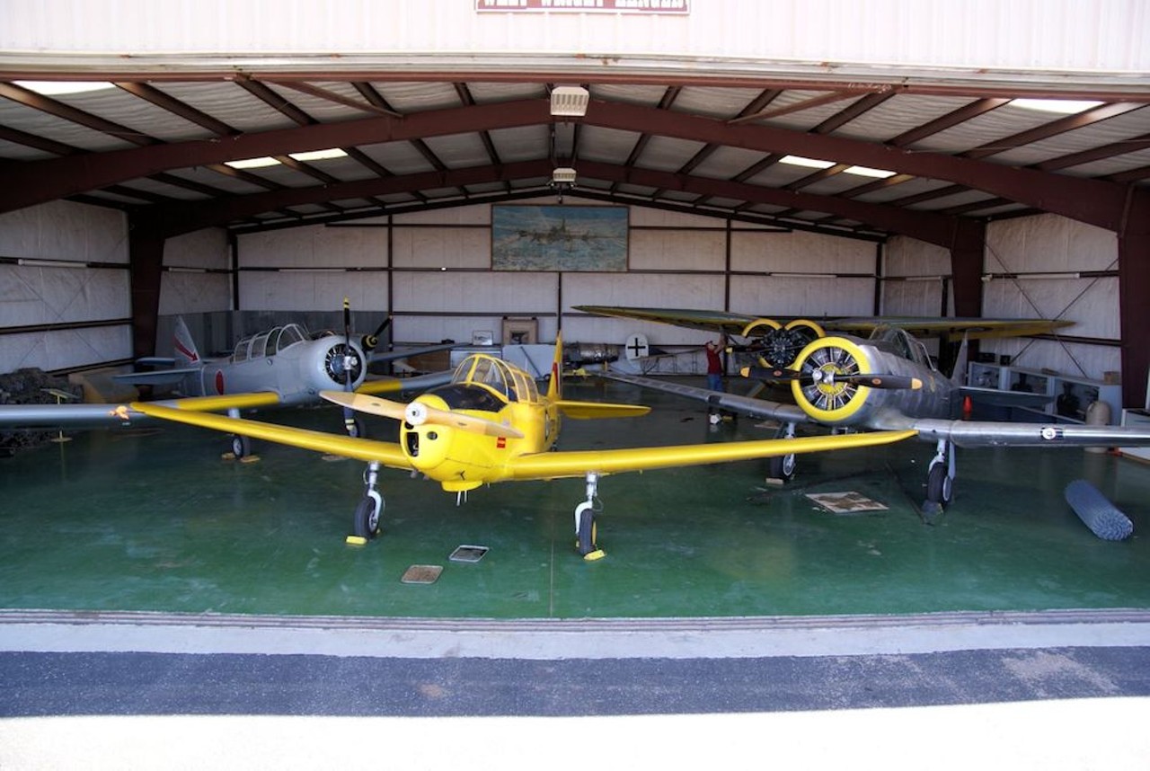 Texas Air Museum at Stinson Field1234 99th St., (210) 977-9885, texasairmuseum.org
Per its online mission statement, this small, volunteer-run museum is "dedicated to telling the story of Texas and San Antonio's vital role in the development of military air power."  A collection of memorabilia and restored and replica aircraft offer insights into military aviation during World Wars I and II and beyond.