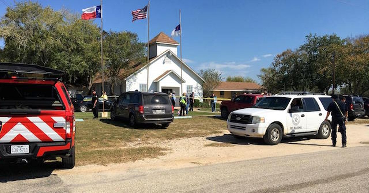 The Sutherland Springs Mass Shooting
South Texas was forever changed on November 5, 2017, when a gunman entered a church in the small town of Sutherland Springs, just 40 miles southeast of San Antonio, and opened fire. Churchgoers at the town’s First Baptist Church fell victim to Devin Patrick Kelley, who killed 26 people and injured others during an 11 a.m. service. Kelley parked across the street from the church and began shooting from his car and all the way until he got inside the church, and then continued to shoot. Bystanders were able to get Kelley to drop his weapon, though the gunman managed to drive away. He was later found dead in his car. The Sutherland Springs shooting remains the largest mass shooting in Texas history.
Photo via Reuters