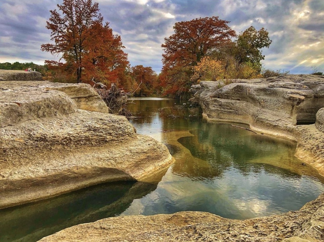 McKinney Falls State Park
5808 McKinney Falls Pkwy, Austin, (512) 243-1643, tpwd.texas.gov
McKinney Falls is a short drive north, located within Austin's city limits at the confluence of Onion Creek and Williamson Creek. This spot is truly an escape from city life without being out in the sticks. There’s a hard-surface trail that’s perfect for wheels, or you can opt for a traditional, rugged hike. Though you likely won’t want to go for a swim, the beauty of the waterfalls are worth checking out, too.
Photo via Instagram / thehikinghussy