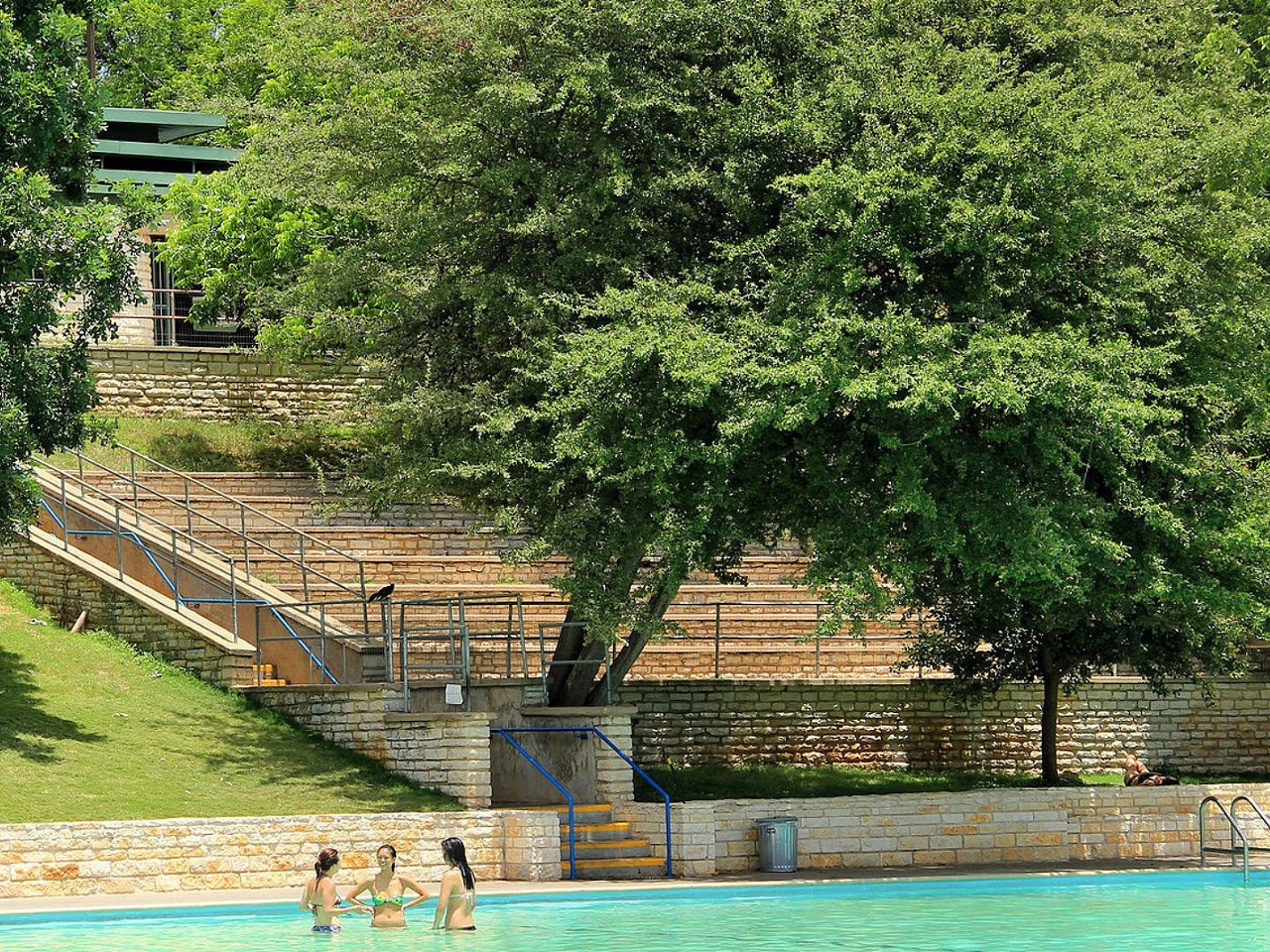 Deep Eddy
401 Deep Eddy Ave., Austin, (512) 472-8546, austintexas.gov
Austin's Deep Eddy is the oldest swimming pool in Texas. Capacity is limited, so get there early to beat the crowds.