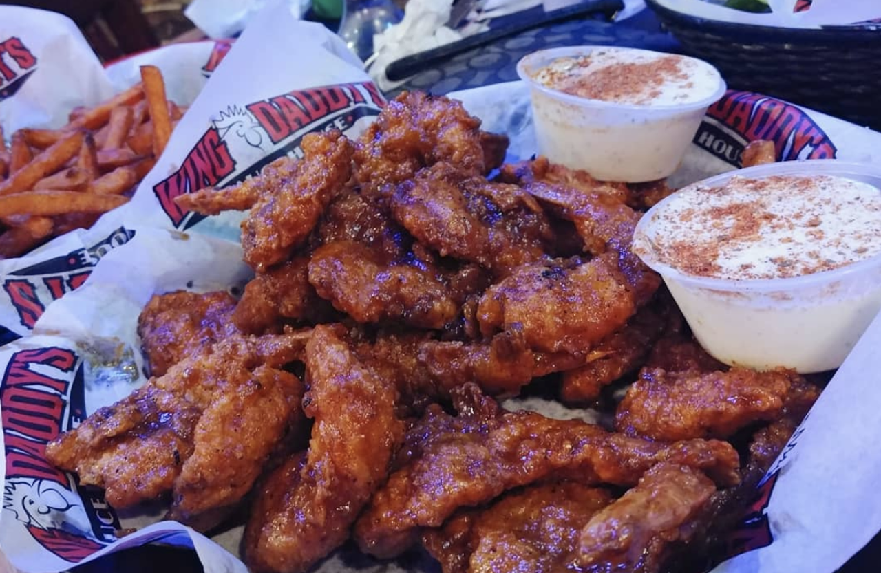 Wing Daddy’s Sauce House
Multiple locations, wingdaddysusa.com
Wing Daddy’s has you covered on flavor from sweet to spicy, and also has fried buffalo cauliflower on the menu so your vegetarian friends can get in on the fun.
Photo via Instagram, berryunique77