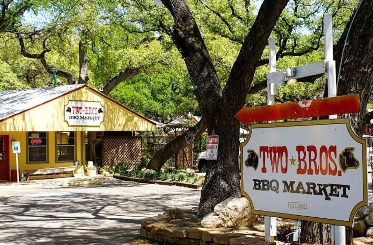 Two Bros BBQ
12656 West Ave, (210) 496-0222, twobrosbbqmarket.com
You’ve heard of Chef Jason Dady, right? Two Bros BBQ is another one of his creations where you can kick back with the Q while the kids play in the play yard.
Photo via Instagram / alamobeerco
