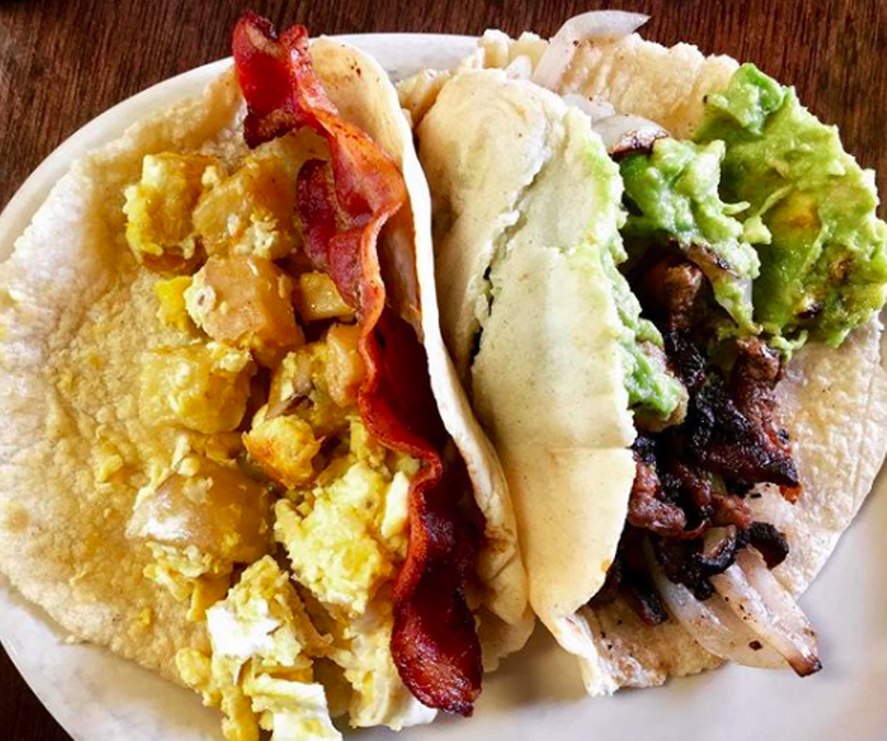 Tia’s Taco Hut
Multiple locations, tiastacohuttx.com
With three locations all outside Loop 410, it’s not hard to score some quality tacos. Popular for breakfast tacos on the weekend, this local chain is dependable for when you need to sober up after a night out on the St. Mary’s Strip.
Photo via Instagram / sanantoniotastebuds
