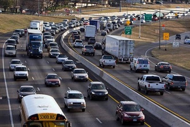 $6 billion spent on traffic costs last year by residents of Austin, Bexar, Travis, Hays, and Williamson countries. - Wikimedia