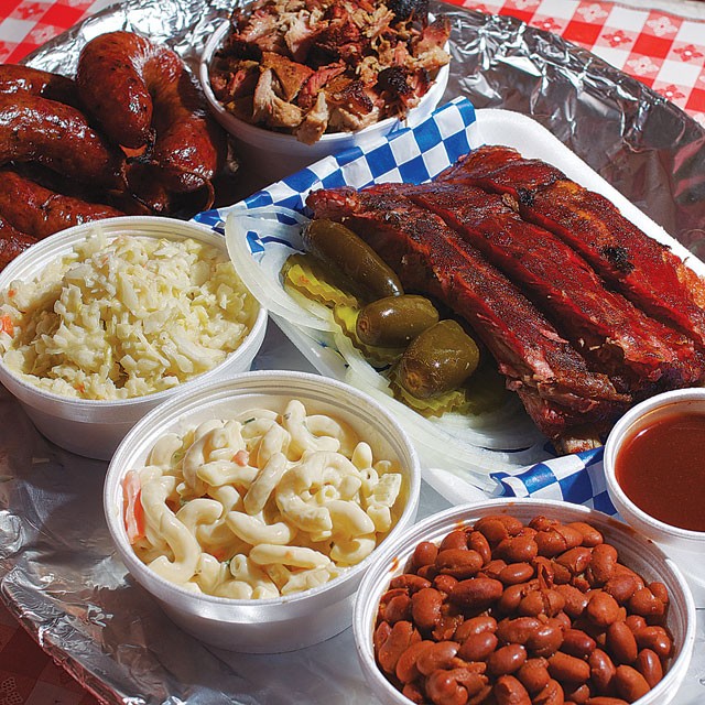 A barbecue spread from Ed's Smok-N-Q - Steven Gilmore