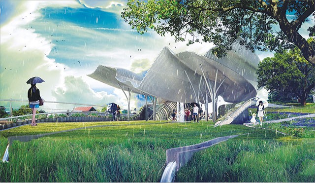 A conceptual design for Confluence Park - Courtesy photo