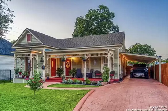 A contractor worked for four years to restore this colorful home for sale in San Antonio's Dignowity Hill