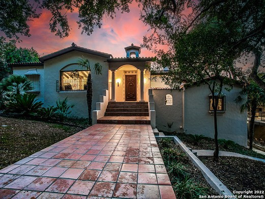 A Spanish-style home for sale in San Antonio is full of mermaid carvings and fountains