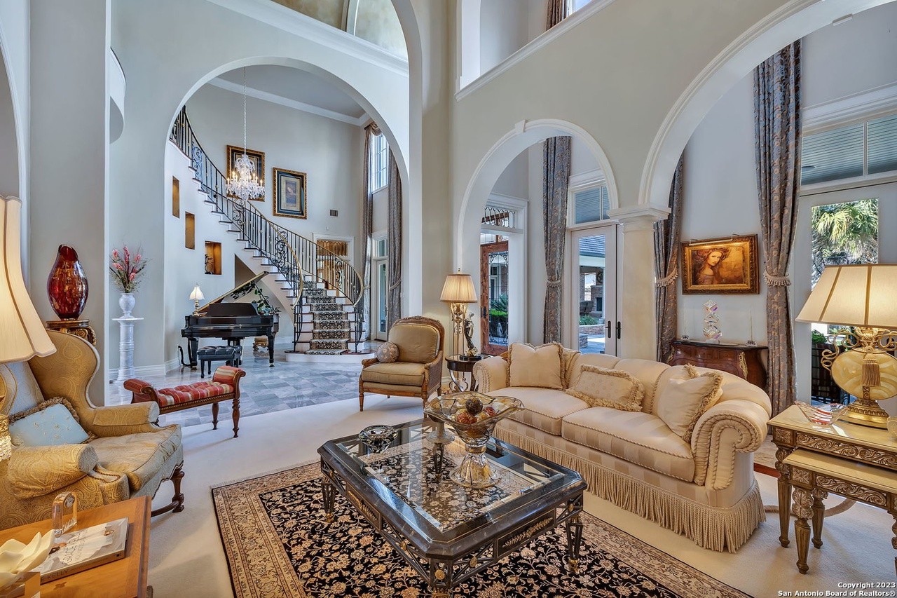 A sprawling San Antonio mansion built for a top AT&T executive is now for sale
