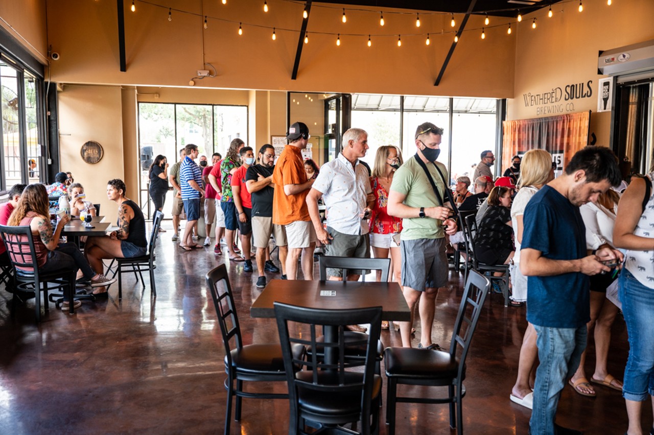 All the beer lovers we saw at the Creamery Series at San Antonio's Weathered Souls Brewing