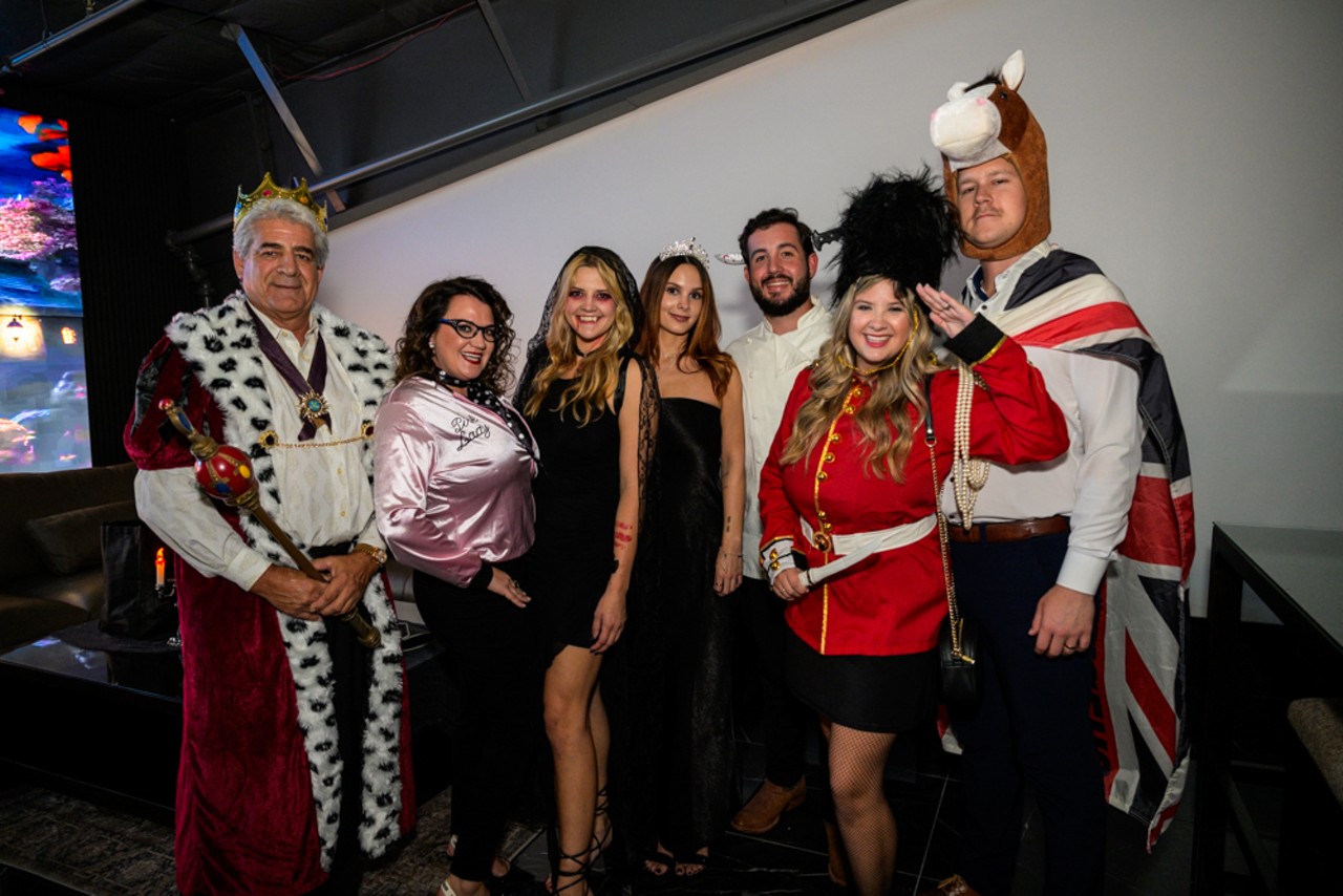 All the boo-tiful people at the Prestige Motorsports Halloween party