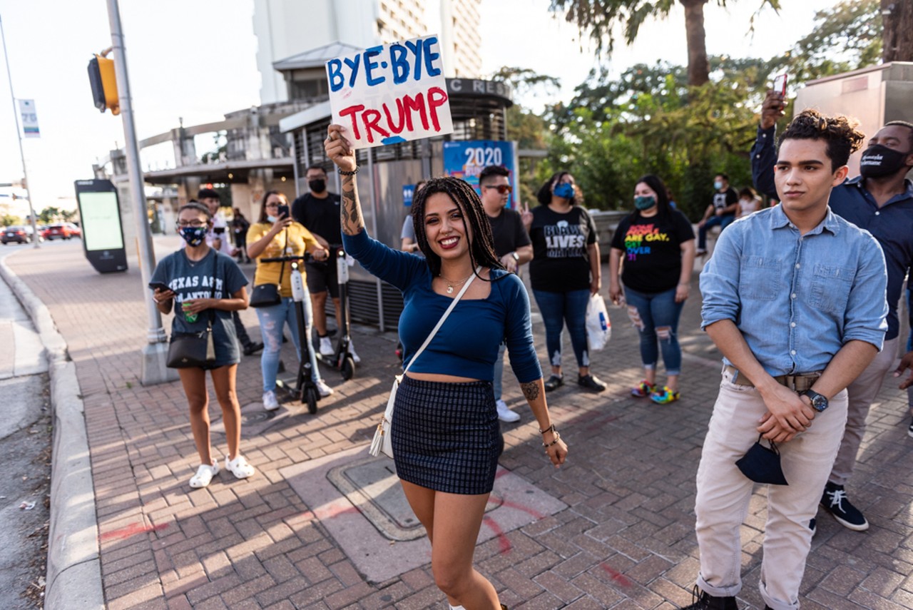 All the people was saw in San Antonio celebrating the Joe Biden-Kamala Harris win