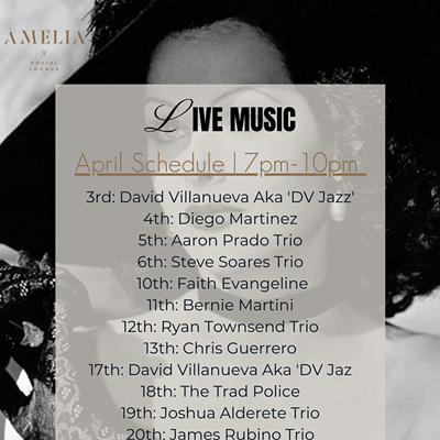Amelia April Live Music