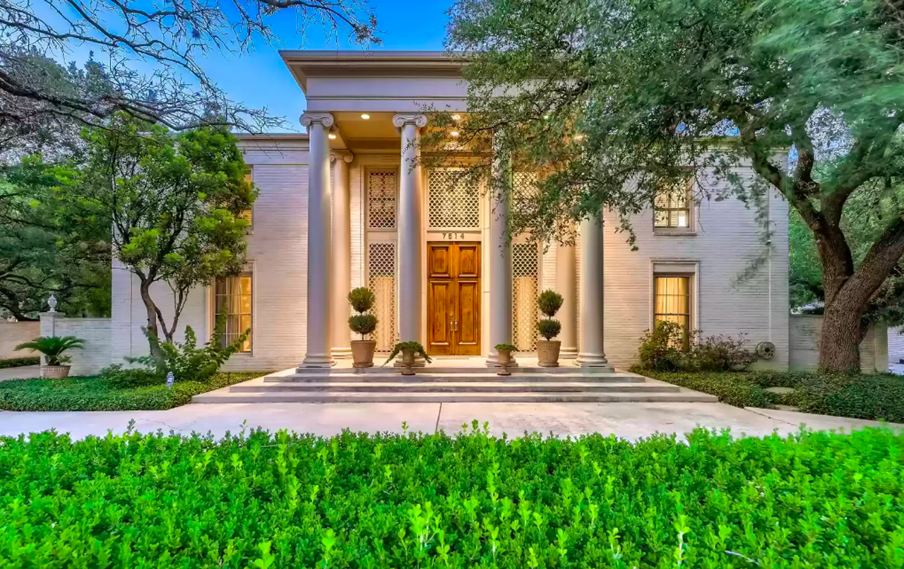 An unusual colonial-style home built by San Antonio construction giant H.B. Zachry is for sale