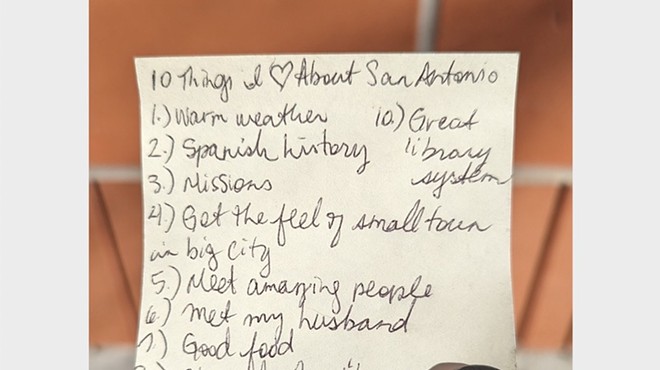 The list, discovered by a worker at the Pearl gives shoutouts to the city's foodie scene, small town feel and Spanish Missions.
