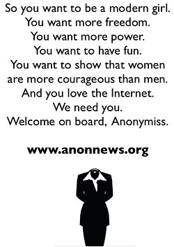 Anonymous seeking Anonymiss, feminist hackers wanted