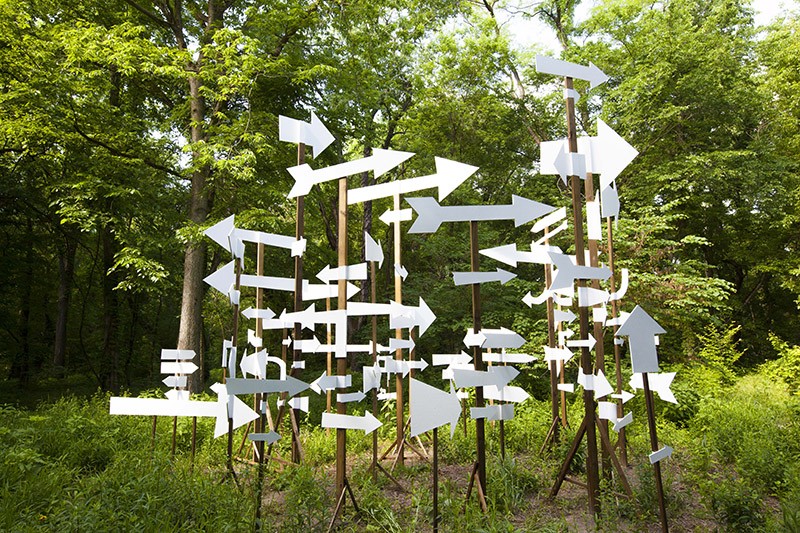 Artist Kim Beck's "NOTICE: A Flock of Signs" - COURTESY