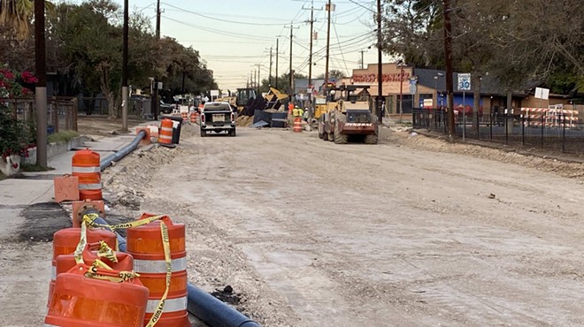 The ongoing construction along N. St. Mary's St. strip is hurting more than just the bottom lines of small businesses.