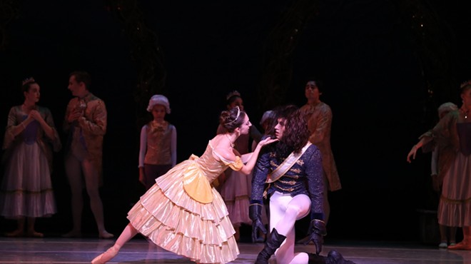 The ballet tells the story of Belle and the Beast.