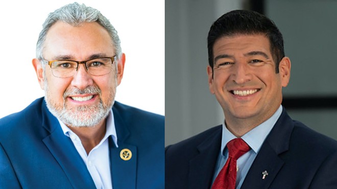 Incumbent DA Joe Gonzales (left), a Democrat, is running against Republican Marc LaHood.