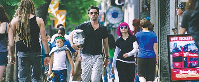 Braff as Aiden on one of those humorous shenanigans with the kids in 'Wish I Was Here' - COURTESY PHOTO