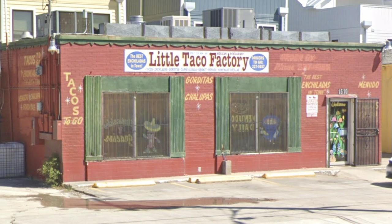Little Taco Factory
1502 McCullough Ave., (210) 227-5657, facebook.com/Little-Taco-Factory-Mexican-Restaurant-117834104910145
From juicy barbacoa and carne guisada to well packed puffy tacos, this “taco factory” manufactures some of the best breakfast options for taco lovers.
Photo via Google Maps
