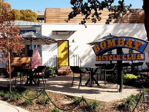 Bombay Bicycle Club
Multiple Locations, bombaybicycleclubsa.com
Bombay Bicycle Club’s menu showcases its signature burgers and loaded nachos, as well as cocktails, beer and wine. In addition to its longstanding St. Mary’s location, the bar expanded with a location in Hemisfair that opened in 2023.