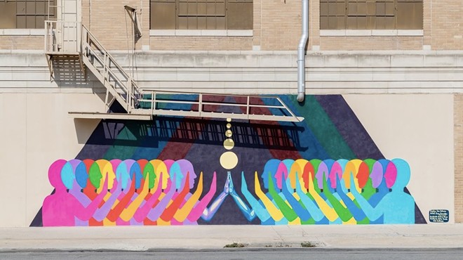 San Antonio artist Suzy González's Touch is part of Centro SA's Art Everywhere initiative.