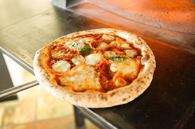Diavola pizza from Braza Brava Pizza Napoletana - DAN PAYTON