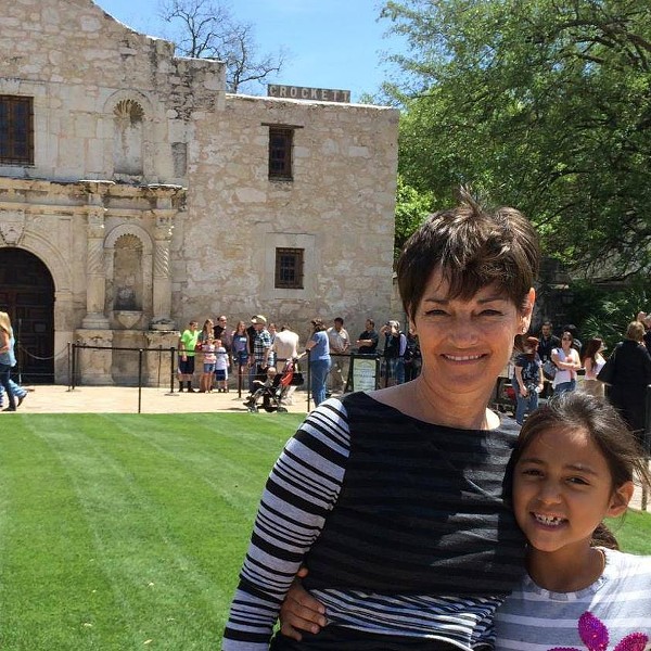Donna Campbell, a state Senator from New Braunfels, visits the Alamo. - DONNA CAMPBELL