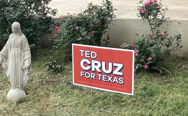 Elections regulator hearing complaint about Ted Cruz has yard sign for senator's campaign