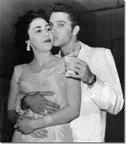 Elvis Presley and Kay Wheeler in San Antonio' Municipal Auditorium on April 15, 1956. - VIA ELVIS AUSTRALIA