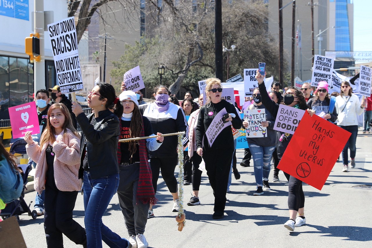 Everyone we saw at San Antonio's International Women's Day March