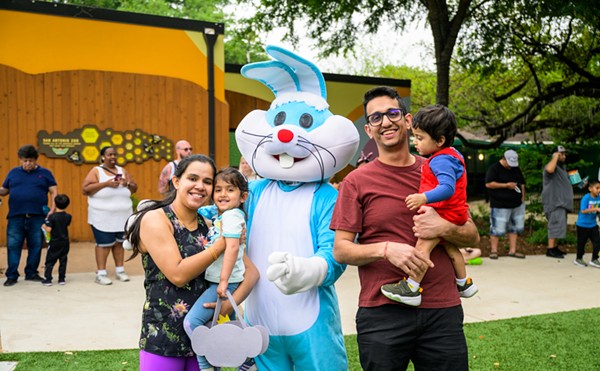 Everyone we saw having fun at the San Antonio Zoo's Egg-stravaganza