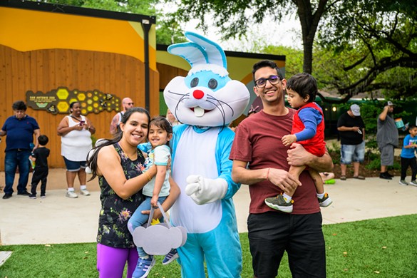 Everyone we saw having fun at the San Antonio Zoo's Egg-stravaganza