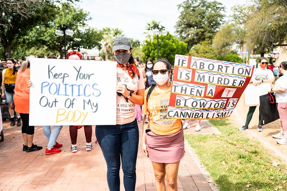 Everyone we saw marching for abortion rights at San Antonio's 'Ban Off Bodies' rally