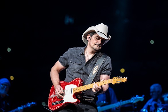 Everything we saw as country star Brad Paisley performed at the San Antonio Stock Show & Rodeo