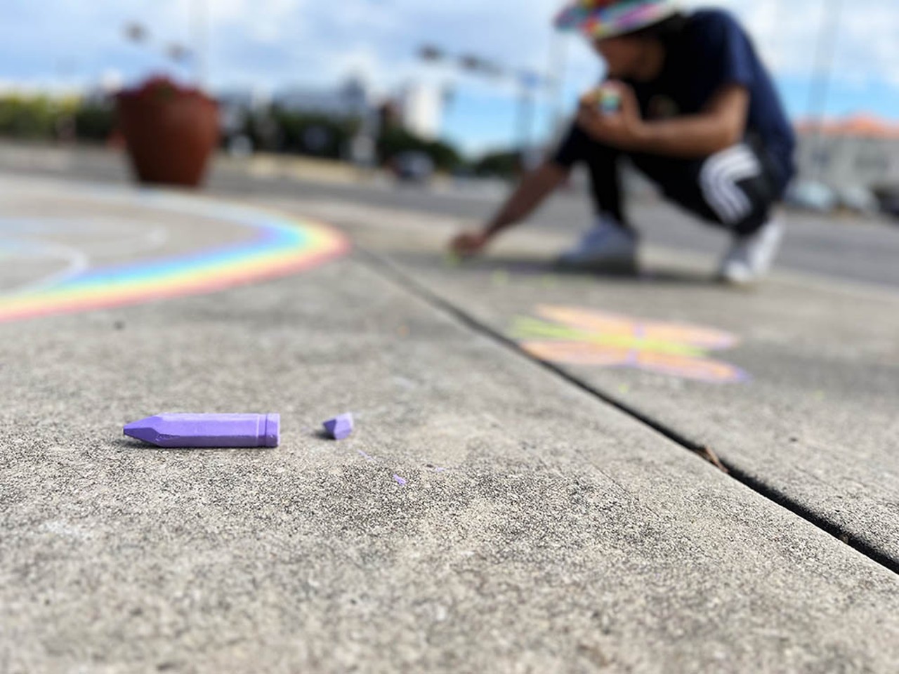 Everything we saw at San Antonio's chalk art memorial for the Uvalde shooting victims