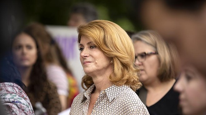 Former state Sen. Wendy Davis attends a 2019 rally hosted by abortion advocates in protest of abortion bans that were proposed across the country.