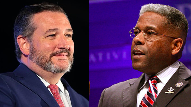 U.S. Sen. Ted Cruz (left) and Texas Republican Party Chair Allen West