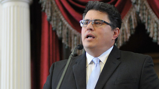 Rolando Pablos delivers opening remarks to the 85th Session of the Texas Legislature.